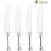 Plasticpro Disposable Clear Cake Knife - Pack of 4 | Heavyweight Plastic Bread Cutter - Buy Online on GoSupps.com