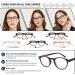 EYEURL 4-Pack Small Round Reading Glasses - Blue Light Blocking TR90 Eyeglasses for Men & Women - Neck Hanging 1.5x Readers - Buy Online on GoSupps.com