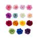 15 Pieces Flower Hair Clips Rose Flower Hairpin Clip Mexican Flower Pin Flower Brooch  Medium(Fresh Colors)