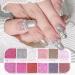 CHANGAR 12 Colors Nail Sequins Fine Glitter Sparkling Diamond Nail Glitter Powder for Acrylic Nails Cosmetic Glitter Flakes for Resin Festival Makeup Glitter for Face Body Eye - Buy Online on GoSupps.com