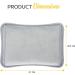 MONHOUSE Rechargeable Electric Hot Water Bottle in Dark Grey - Hand Warmer Massaging Heat Pad - Soft & Cozy Heated Bag with Waist Belt - 27 x 18 cm - Buy Online on GoSupps.com