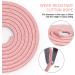 FITMYFAVO Adjustable Cotton Jump Rope for Women, Adults and Children - Pink - Buy Online on GoSupps.com