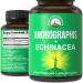 Andrographis + Echinacea Vegan Capsules - Made with Echinacea + Pure Andrographis Paniculata (Nilavembu) Green Chiretta Complex from Natural Plant Extracts. Immune Respiratory Support Pills