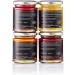 Caravella Fine Food - Tasting box/Gift x 4 - Lemon blossom honey 250g Thistle honey 250g Sulla blossom honey 250g Cherry blossom honey 250g - Italian 100% - Buy Online on GoSupps.com