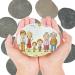 Lulonpon 10 Pieces Extra Large Painting Rocks  4-4.3 Inches Rocks for Painting Smooth Rocks Bulk Flat Rocks Natural Smooth Surface Arts and Crafting Painting Supplies for Kid Painters (Gray-Middle)