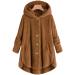 Women's Fleece Plush Jacket - Warm Breathable & Cozy Zippered Wool Sweater - Autumn Winter Coat with Hood - Buy Online on GoSupps.com