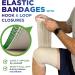 Premium Elastic Bandage Wrap 6" (2pk) - Strong Compression Self-Closing & Reusable for Legs Knee Abdomen & Lymphedema - Ideal Body Wrap - Buy Online on GoSupps.com