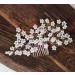 Chargances Pearl Beads Hair Comb for Women and Girls Wedding Bridal Hair Piece Boho Hair Accessories (Silver) - Buy Online on GoSupps.com