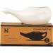 White Ceramic Neti Pot for Nasal Cleansing + 5 Sachet Neti Salt - Dishwasher Safe - Buy Online on GoSupps.com