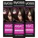 Syoss approach retoucher dark brown level 1 (3 x 60 ml) semi-permanent approach color for 7 days without an approach hair color for quick and easy attachment treatment dark brown 60 ml (3 Pack)