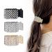 YEJAHY 3 Pcs Rhinestone Hair Clip  Ponytail Buckle Hair Clip  Metal Hair Barrettes High Ponytail Claw Clip for Women and Girls