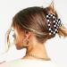 Furitou 2 Pack Checkered Hair Claw Clips - Black and White Large Barrettes for Strong Hold - Women's Hair Accessories - Buy Online on GoSupps.com