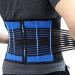 Aptoco Back Brace for Lower Back Pain Relief Back Support Belt Invisible Lumbar Spine Protection Belt Compression Breathable Posture Corrector with 4 Anatomical Stays(Waist: 35''-40.5'') Medium