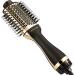 Pro 24K Gold Hair Dryer Brush & Volumizer for Women - 2 in 1 Hot Air Brush and Straightener - Buy Online on GoSupps.com
