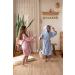 Ely Parker Children's Bathrobe for Boys & Girls | Super Soft Turkish Cotton Hooded Towel | Elephant Blue | Ages 7-8 - Buy Online on GoSupps.com
