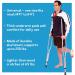 Carex Folding Aluminum Underarm Crutches - Lightweight & Portable for Travel or Work - Blue, 2 Count - Fits 4'11 to 6'4 Individuals - Buy Online on GoSupps.com