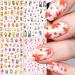 3D Maple Leaf Nail Art Stickers - Fall Embossed Decals for Women & Girls | Autumn Thanksgiving Nail Decorations (4 Sheets - Buy Online on GoSupps.com