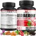 Berberine HCl 150 Capsules - Plus Ceylon Cinnamon Turmeric Milk Thistle Artichoke Black Pepper Berberine HCI Root Supplements Pills - Immune System
