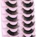 HeyAlice 18MM Mink Fluffy Dramatic Cat Eye Hybrid Lashes - 10 Pairs Pack for Russian Strip Look Extension Effect - Natural False Eyelashes - Buy Online on GoSupps.com