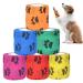 6 Roles Self -adhesive bandage for pets 5cm*4.5m breathable elastic bandages cohesive bandage fixing bandage pet wrap fur protective bandages for cat dog wrist ankle