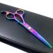 6 Inch Professional Barber Hair Cutting Shears - Sharp Stainless Steel Scissors for Women, Men, Kids - Rainbow Color - Buy Online on GoSupps.com