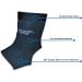 Rehabilitation Advantage Copper Infused Ankle Compression Sleeve - Small | Pain Relief & Support | International Shipping Available - Buy Online on GoSupps.com