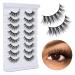 Molain 8 Pairs of Reusable 8D Nuns Natural Long False Eyelashes - Fluffy & Soft Multipack (10-18mm) - Buy Online on GoSupps.com