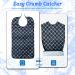 Epochleno Waterproof Bibs for Adults - 2 Pack XL | Reusable Senior Crumb Catcher - Black & Blue for Men & Women - Buy Online on GoSupps.com