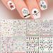 Christmas Cartoon Nail Stickers 10 Sheets Self-Adhesive Nail Decal for Kids Nail Art Decoration Design Supplies