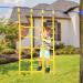 Kids Outdoor Climbing Net - Ninja Warrior Obstacle Course - Polyester Rope for Slackline - Playground Jungle Gym - 4x5 Grid (Yellow) - Buy Online on GoSupps.com