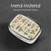 Flower Herbs Pill Box - Portable 2 Compartment Organizer for Vitamins & Medicine | Travel-Friendly Pill Case for Purse & Pocket - Buy Online on GoSupps.com