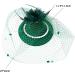 MOYAGA Green Fascinator - Green Fascinators for Weddings Green Feathers and Flower and Pearl for Hats Hair Feathers Clip Vintage Pearl Wool Beret Feather Mesh Hair Accessory - Buy Online on GoSupps.com