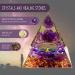 WEIENSC Orgone Pyramid - Healing Crystals Stone Energy Generator for Yoga Reiki Meditation - Tree of Life Amethyst - Buy Online on GoSupps.com
