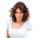 WIG ME UP - 4019-2T30 Wig brunette in curly tips tapered shoulder length