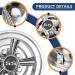 NOKINS Golf Cart SS Wheel Covers Hub Caps - Set of 4, 8 inch, Chrome - Silver | Universal Fit for Most Golf Carts - Buy Online on GoSupps.com