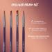 4-Piece Eyeliner Makeup Brush Set for Precision Eyeliner and Eyebrow Filling - Buy Online on GoSupps.com