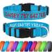 Tagme personalized dog collar for large dog with embroidered reflective nylon dog collar with pet name & telephone number sky blue XL XL (1 Pack) sky blue