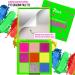 7Days Neon Eyeshadow Palette - 9 Vibrant UV Glow Colors for Black Light Halloween Rave & Festival | Matte Glitter & Shimmer Finish - Buy Online on GoSupps.com