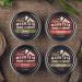Beard Balm Variety Pack - 4 Natural Samples with Argan Shea Butter Coconut & Jojoba Oil - Vitamins & Minerals for Ultimate Beard Care - Buy Online on GoSupps.com