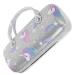 PartyKindom 2pcs Portable Glasses Case Protective Cover Flocking Chic Travel Silver 16.00X7.00X4.00CM