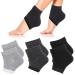Sibba 3 Pairs Moisturizing Heel Socks Ventilate Gel Heel Open Toe Socks Soft Silicone Socks for Dry Hard Cracked Skin Breathable Reusable SPA Foot Protector Day Night Care Skin 20 x 15 x 2cm / 7.8 x 5.85 x 0.78 Inch 6.0