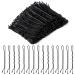 1000 Pcs Black Bobby Pins Hair Pins Suitable Bobby Pin Invisible Hair Pain Hairpin Barrettes for Women Invisible Wave Black Hair Clips Thick Long Short Hair Accessories
