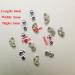 12pcs/6 Pairs Sterling Silver Earring Backs - Secure Locking Ear Nuts for Stud Earrings | 925 Silver Replacement Posts - 5x6mm - Buy Online on GoSupps.com