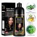 Instant Black Hair Dye Shampoo 3 in 1 for Men & Women | Herbal Hair Color for Gray Coverage | Easy to Use Natural Black Shampoo 17.6 FL OZ - Buy Online on GoSupps.com