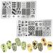 Niceneeded 15Pcs Nail Stamping Kit - Geometry Nail Art Stamps & Storage Bags for Women and Girls - Buy Online on GoSupps.com