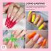 SAVILAND French Gel Nail Polish Set - 6 Spring Colors 10ML Soak Off Gel Polish Kit for Salon Quality French Tip Manicures - Orange, Yellow, Green, Hot Pink, Blue - Perfect for Home DIY Nail Art - Buy Online on GoSupps.com