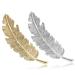 INTVN Hair Clips - Metal Feather Leaf Hair Accessories for Girls & Women | 6-Piece Set - Buy Online on GoSupps.com