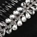 Bridal Wedding Hair Comb Bridal Headdress Hair Plug Comb Wedding Hair Rhinestone Hair Comb for Women and Girls 11x5.5cm Silver - Buy Online on GoSupps.com