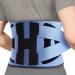 NEENCA Back Support Brace Adjustable Lumbar Support for Pain Relief of Back/Lumbar/Waist Waist Wrap with Spring Stabilizers for Injury Herniated Disc Sciatica Scoliosis and more - FSA/HSA APPROVED XXX-Large Navy Blue-Black