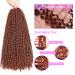 Passion Twist Hair 18 Inch Water Wave Crochet 6 Pcs Copper Red Synthetic Extensions - Buy Online on GoSupps.com